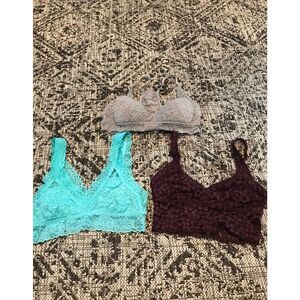 aerie bralette bundle small/xs‎